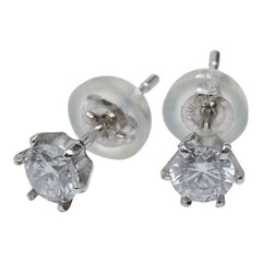 ノーブランド K18WG ホワイトゴールド ダイヤモンド0.397ct ピアス レディース no brand 【中古】