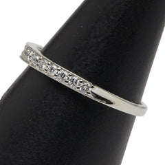 ノーブランド K18WG ホワイトゴールド ダイヤ0.25ct ハーフエタニティリング 指輪 レディース no brand 13号 【中古】