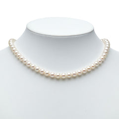 SV925 シルバー パール約7.0~7.5mm ネックレス レディース 【中古】