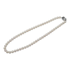 SV925 シルバー パール約7.0~7.5mm ネックレス レディース 【中古】