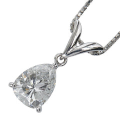 ノーブランド Pt900 プラチナ Pt850 プラチナ ダイヤモンド1.1ct ネックレス レディース no brand 【中古】