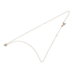 スタージュエリー K18 ゴールド ダイヤモンド0.05ct クローバー モチーフ ネックレス レディース STAR JEWELRY 【中古】