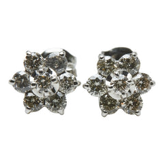 ノーブランド Pt900 プラチナ ダイヤ0.38ct スタッドピアス レディース no brand 【中古】