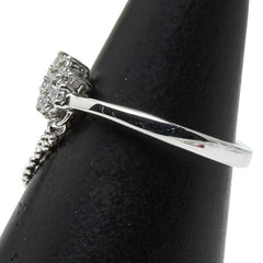 ヨンドシー K18WG ホワイトゴールド ダイヤ リング 指輪 レディース 4℃ 8.5号 【中古】