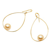 ノーブランド K18 ゴールド パール約10.1~10.4mm ピアス レディース no brand 【中古】