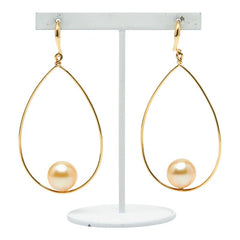 ノーブランド K18 ゴールド パール約10.1~10.4mm ピアス レディース no brand 【中古】