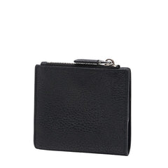 プラダ 三角ロゴプレート 二つ折り財布 2ML049 ブラック レザー レディース PRADA 【中古】