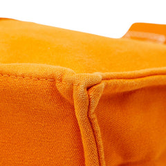 エルメス ドーヴィルMM トートバッグ オレンジ キャンバス レディース HERMES 【中古】