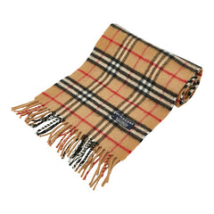 バーバリー ノバチェック マフラー ベージュ マルチカラー ウール レディース BURBERRY 【中古】