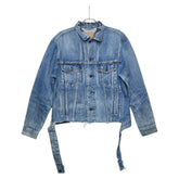 バレンシアガ 18SS LIKE A MAN JACKET クラッシュデザイン デニムジャケット サイズ34 493606 インディゴ ブルー コットン メンズ BALENCIAGA 【中古】