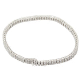 Pt850 プラチナ ダイヤ3.00ct テニスブレスレット ブレスレット レディース 【中古】
