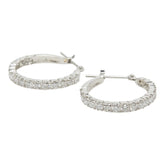 Pt900 プラチナ ダイヤ1.00ct フルエタニティピアス ピアス レディース 【中古】