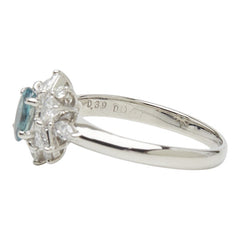 Pt900 プラチナ アレキサンドライト0.39ct ダイヤモンド0.47ct リング 指輪 レディース 10号 【中古】