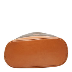 セリーヌ マカダム ショルダーバッグ ブラウン PVC レザー レディース CELINE 【中古】