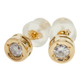 K18YG イエローゴールド ダイヤ0.28ct スタッドピアス ピアス レディース 【中古】