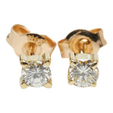 K18YG イエローゴールド ダイヤ0.26ct スタッドピアス ピアス レディース 【中古】
