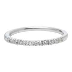 スタージュエリー K18WG ホワイトゴールド ダイヤ0.08ct ハーフエタニティ リング 指輪 レディース STAR JEWELRY 2号 【中古】