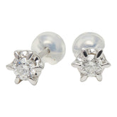 Pt900 プラチナ ダイヤ0.40ct スタッドピアス ピアス レディース 【中古】