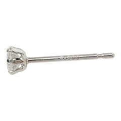 Pt900 プラチナ ダイヤ0.109ct ダイヤ0.107ct フラワーモチーフ スタッドピアス ピアス レディース 【中古】