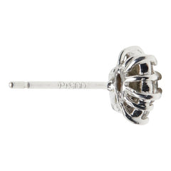 Pt900 プラチナ ダイヤ0.50ct フラワーモチーフ ピアス レディース 【中古】