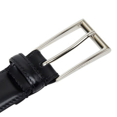 グッチ GGロゴ ベルト 95cm 474313 ブラック レザー メンズ GUCCI 【中古】