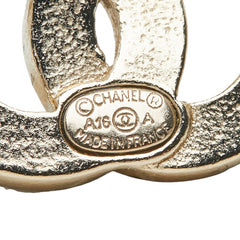 シャネル ココマーク スタッドピアス A16A 片耳用 ゴールド ラインストーン メッキ レディース CHANEL 【中古】