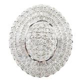 Pt900 プラチナ ダイヤモンド ダイヤ3.30ct ハットモチーフ 帽子 リング 指輪 レディース 19号 【中古】