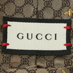 グッチ GGビー ナロータイ ハチ ネクタイ 545078 ブラウン イエロー シルク メンズ GUCCI 【中古】