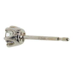 Pt900 プラチナ K14WG ホワイトゴールド ダイヤモンド ダイヤ0.55ct スタッドピアス ピアス レディース 【中古】