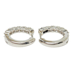 Pt900 プラチナ ダイヤモンド ダイヤ0.50ct リングピアス ピアス レディース 【中古】