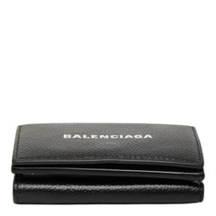 バレンシアガ キャッシュ 三つ折り財布 594312 ブラック レザー レディース BALENCIAGA 中古