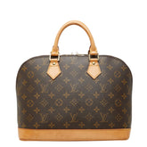 ルイ ヴィトン モノグラム アルマ ハンドバッグ M51130 ブラウン PVC レザー レディース LOUIS VUITTON 中古