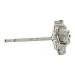 Pt900 プラチナ ダイヤモンド ダイヤ0.50ct スノーモチーフ ピアス レディース 中古