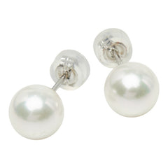 Pt900 プラチナ アコヤ真珠 アコヤパール8.1~8.2mm ピアス レディース 中古