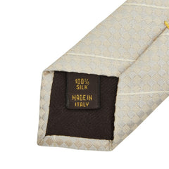ルイ ヴィトン マイクロダミエ ネクタイ ベージュ系 シルク メンズ LOUIS VUITTON 中古