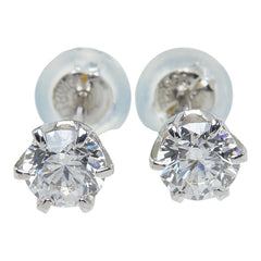ダイヤモンド Pt900 プラチナ ダイヤ0.50ct スタッドピアス ピアス レディース 中古