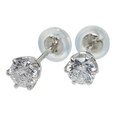 ダイヤモンド Pt900 プラチナ ダイヤ0.50ct スタッドピアス ピアス レディース 中古