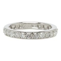 ダイヤモンド Pt900 プラチナ ダイヤ1.00ct フルエタニティ リング 指輪 レディース 9号 中古