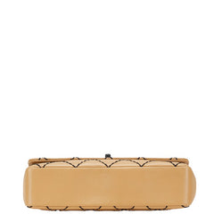 シャネル ココマーク マトラッセ ワイルドステッチ チェーン ショルダーバッグ ベージュ ラムスキン レディース CHANEL 【中古】