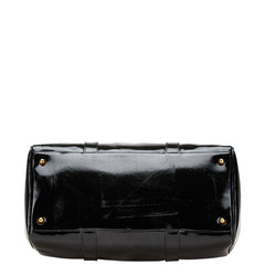 シャネル ココマーク ボストンバッグ ショルダーバッグ 2WAY ブラック パテントレザー レディース CHANEL 【中古】