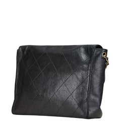 シャネル デカココマーク ビコローレ チェーン ショルダーバッグ ブラック ラムスキン レディース CHANEL 【中古】