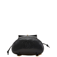 シャネル マトラッセ ココマーク ゴールド金具 チェーン リュック バックパック ブラック ラムスキン レディース CHANEL 【中古】