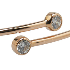 ティファニー フープ シングルロウ バングル K18PG ピンクゴールド ダイヤモンド レディース TIFFANY&Co. 【中古】