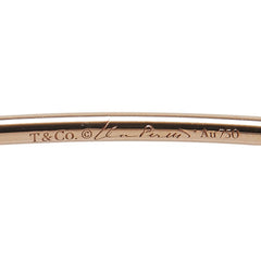 ティファニー フープ シングルロウ バングル K18PG ピンクゴールド ダイヤモンド レディース TIFFANY&Co. 【中古】