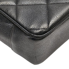 シャネル マトラッセ ココマーク チェーン トートバッグ ワンショルダーバッグ ブラック キャビアスキン レディース CHANEL 【中古】