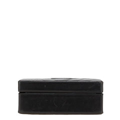 シャネル シェブロン Vステッチ ショルダーバッグ ブラック ラムスキン レディース CHANEL 【中古】