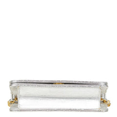 シャネル マトラッセ ココマーク チェーン ショルダーバッグ シルバー レザー レディース CHANEL 【中古】