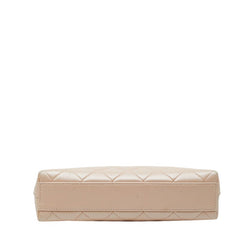 シャネル ココマーク マトラッセ チェーン ミニハンドバッグ ピンク レザー レディース CHANEL 【中古】