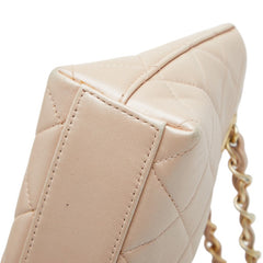 シャネル ココマーク マトラッセ チェーン ミニハンドバッグ ピンク レザー レディース CHANEL 【中古】