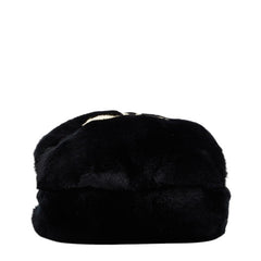 シャネル ココマーク アームウォーマー チェーンショルダーバッグ ブラック ホワイト ラビットファー レディース CHANEL 【中古】